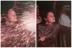 IAS Tina Dabi: पटाखे छोड़ते वक्त बाल-बाल बचीं टीना डाबी, देखें वीडियो