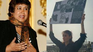 Mandana Karimi Holds Solo Protest Against Iran Hijab Row In Mumbai; Taslima Nasreen Asks 'Why Is She Alone'