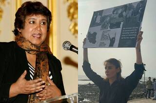 Mandana Karimi Holds Solo Protest Against Iran Hijab Row In Mumbai; Taslima Nasreen Asks 'Why Is She Alone'