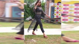 Sapna Choudhary Walks With Swag in Black Suit And Sunglasses To Her New Haryanvi Song Aankh Marey. Watch Viral Video