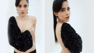 Urfi Javed Goes Semi-Nude in Sexy Shimmery Black Top With One Side Sleeve, Netizens Ask 'Aadha Kidhar Gaya?' - WATCH Viral Video
