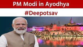 Video: PM Modi's Diwali Celebration in Ram Ki Nagri 'Ayodhya', City Lit Up in Diyas - WATCH