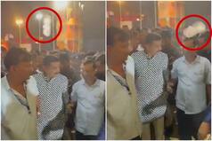 गुजरात चुनाव प्रचार: गरबा के दौरान अरविंद केजरीवाल पर फेंकी गई पानी की बोतल, देखें VIDEO