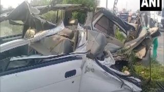 यूपीः प्रयागराज के हंडिया में भीषण सड़क हादसा, एक ही परिवार के 5 सदस्यों की मौत