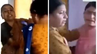 Female Teachers Fight With Each Other, Hurl Abuses Infront of Students in Hamirpur School | Watch