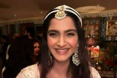 Sonam Kapoor Looks Diva In White Outfit And Pearl Matha Patti As She Celebrates Son Vayu's First Diwali