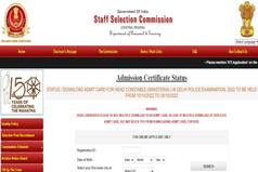 SSC CR Head Constable Admit Card 2022 Out at ssc-cr.org. Direct Link Here