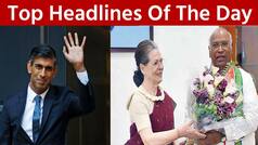 Top Headlines Today: Mallikarjun Kharge Takes Charge As Congress President Today, Team India Served Cold Food And Sandwich - Watch