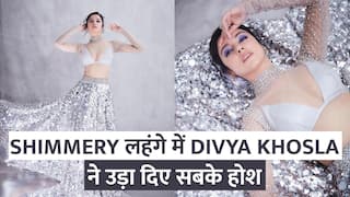 सिल्वर लहंगे में दिव्या खोसला ने ढाया कहर, डीप नेक ब्लाउज में अदाएं देख फैंस हुए घायल | Watch Video