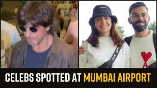 Shahrukh Khan Spotted In Stylish Black Glasses, Virat and Anushka gives 'couple goals’ As They Twin In White | Watch Video