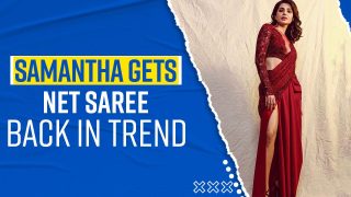 Samantha Ruth Prabhu Steals The Show In Her Breathtaking Red Saree Look | Watch Video