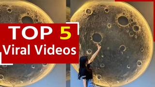 Viral Video: महिला ने चांद को जमीन पर उतारा, वीडियो देख तारीफ करते नहीं थकेंगे आप | Watch Video