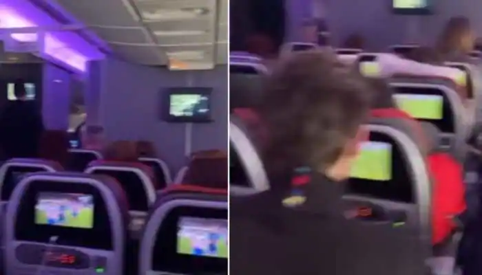 Viral Video Shows Plane Full Of Passengers Watching FIFA World Cup LIVE 40,000 Feet in Air