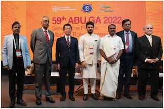 ABU महासभा में बोले केंद्रीय सूचना प्रसारण मंत्री अनुराग ठाकुर- 'फेक न्यूज के प्रति रहना होगा सचेत'