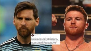 Canelo Alvarez Issues APOLOGY to Lionel Messi, People of Argentina During FIFA World Cup Following Controversial Comments