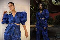 Shehnaaz Gill is a Power Dresser! Wears Rs 11K Blue Cloud Printed Blazer, Pants Set - Hot Pics