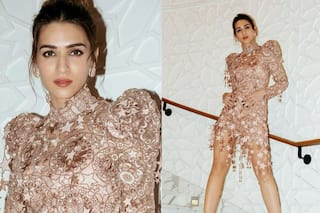 Kriti Sanon in Rs 2.76 Lakh Rose Gold Zodiac Signs Dress - Yay or Nay?