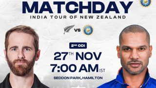 Highlights | IND vs NZ 2nd ODI: Match Abandonded Due To Rain, Hosts Lead 1-0
