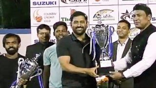 MS Dhoni Wins JSCA Tennis Championship in Doubles Event