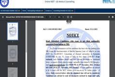NEET UG 2022 Counselling Mop Up Round: Important Advisory For Candidates To Change Nationality. Details Inside