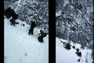 15 किमी बर्फ में चलकर 12000 फीट की ऊंचाई पर मतदान अधिकारियों ने कराई वोटिंग, वायरल हुआ वीडियो