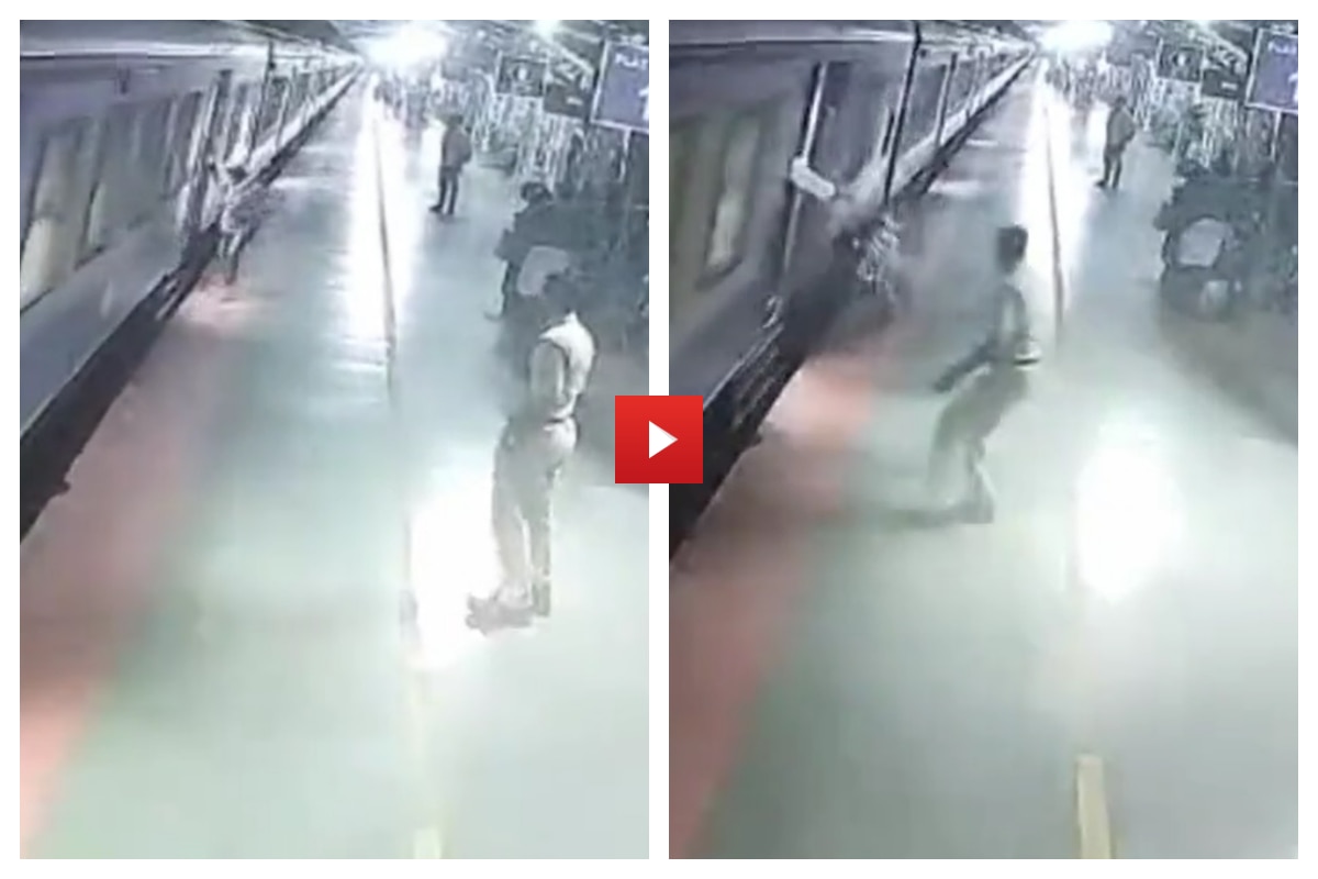 WATCH: Alert RPF Official Saves Girl From Getting Crushed Under Train