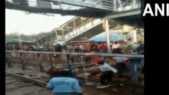 बल्लारशाह रेलवे जंक्शन पर हादसा, फुट ओवर ब्रिज का स्लैब गिरा, कुछ लोग घायल, देखें वीडियो