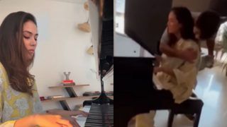 Mira Rajput Plays Kabir Singh's Song on Piano And Shahid Kapoor Makes a Cutesy Guest Appearance in Viral Video - Watch