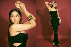 Sharvari Wagh Conquers Fashion World in Black Cut-Out Gown
