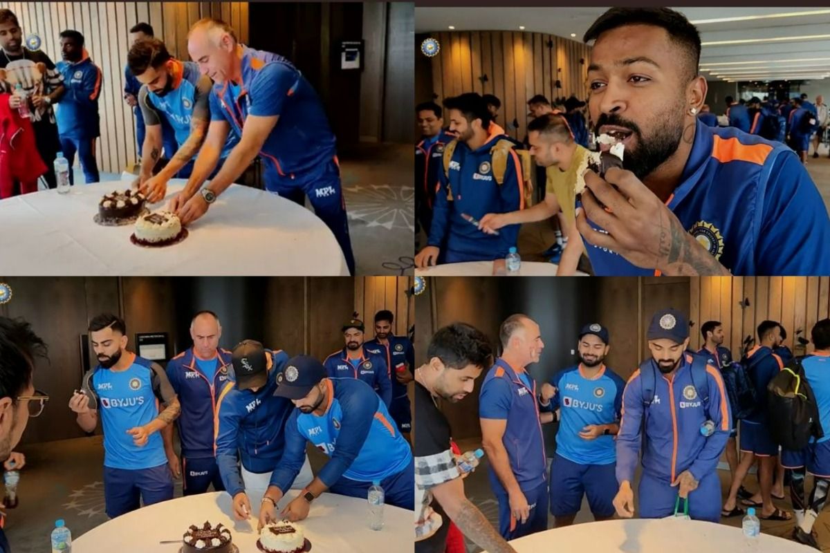 Virat Kohli, Anushka Sharma cut cake to celebrate India's first-ever Test  series win in Australia | Cricket Times