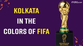 FIFA World Cup 2022: Kolkata's Football Supporters Cover the Entire Street With World Cup Decorations | Watch Video