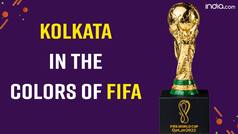 FIFA World Cup 2022: Kolkata's Football Supporters Cover the Entire Street With World Cup Decorations | Watch Video