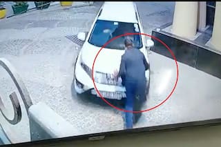 Man, Escaping Police In Rape Case, Rams Into Security Guard Of Noida Society; Clip Emerges