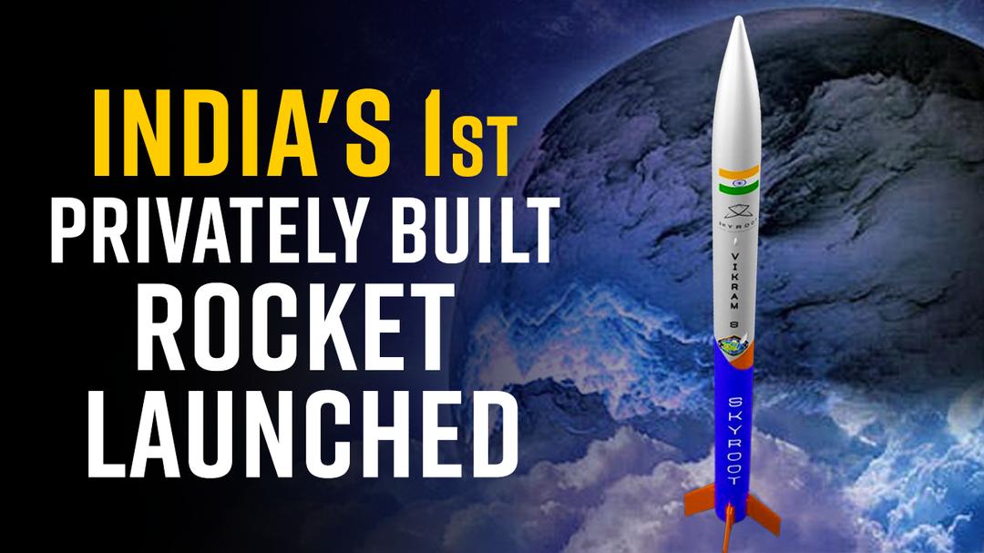 India's 1st Privately Built Rocket Vikram-S Launched on November 18 - Watch Video