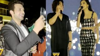 TejRan Fans go Crazy as Tejasswi Prakash Sings 'Ehsaan Tera' With Sonu Nigam, Karan Kundrra Records - Watch