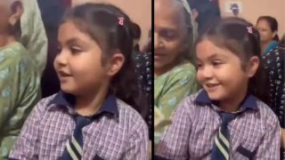 School Girl Sings Lord Hanuman Bhajan, Viral Video Is Too Cute To Miss. Watch