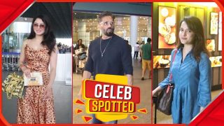 Celeb Spotted: Urvashi Rautela Looks Pretty In Wild Print Outfit,Parineeti Chopra, Maniesh Paul and others snapped at the airport | Watch Video