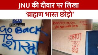 JNU Row: फिर विवादों से घिरा JNU, दीवारों पर लिखे गए जातिसूचक नारे, VC ने कहा ‘नियम तोड़ने वालों से सख्ती से निपटेंगे’ | Watch Video
