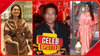 Celeb Spotted: सचिन तेंदुलकर ने अपने नन्हें फैन को दिया ऑटोग्राफ, उर्वशी रौटेला ने ऑरेंज ड्रेस में ढाया कहर | Watch Video