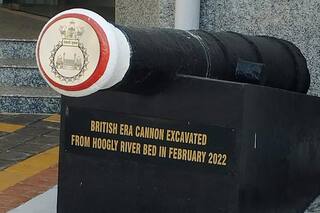 कोलकाता में हुगली नदी के तट पर पांच तोपें मिली, प्रथम विश्वयुद्ध के समय के होने की संभावना