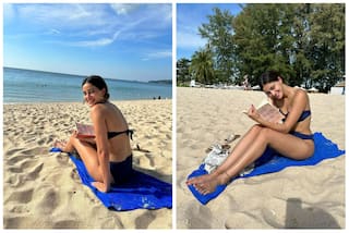 Ananya Panday Stuns in Scorching Hot Blue Bikini at Exotic Vacation in Thailand