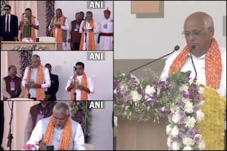 गुजरात में भूपेंद्र पटेल की दूसरी बार ताजपोशी, CM पद की ली शपथ; इन मंत्रियों ने भी ली शपथ