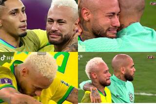 Neymar Jr. Breaks Down After Brazil's Loss Against Croatia in Quarter-Final | Watch Reaction