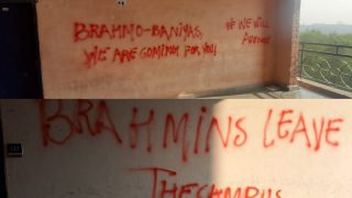 'Brahmins Leave The Campus, Shakha Laut Jao': Slogans Written On Walls Of JNU, Probe Ordered