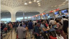 Mumbai Airport के टर्मिनल-2 का सर्वर डाउन, हवाई सेवाएं प्रभावित; यात्रियों की लगी भीड़