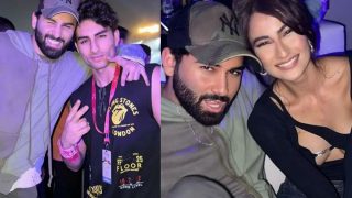 Palak Tiwari Looks Hot in Black as She Parties With Ibrahim Ali Khan at Concert - See Viral Pics