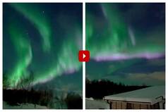 VIRAL VIDEO:    Rainbow    Dazzles Night Sky In Norway   s Senja | Watch Right Here