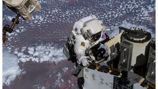 NASA Deploys 4th Roll-Out Solar Array On Spacewalk Outside ISS