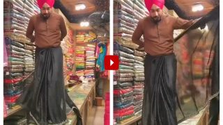 Viral Video: Man Wears Saree Like A Pro Leaving Netizens Heavily Impressed