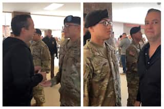 US Navy Veteran Places Army Patch On His Son; Viral Video Wins Internet | WATCH